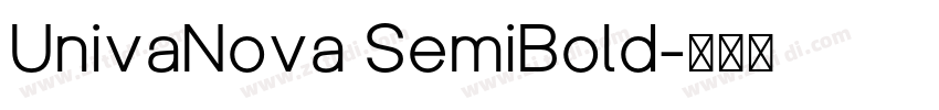 UnivaNova SemiBold字体转换